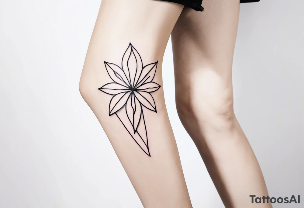 feminine unique minimalist tattoo on ankle symbolizing love and family tattoo idea