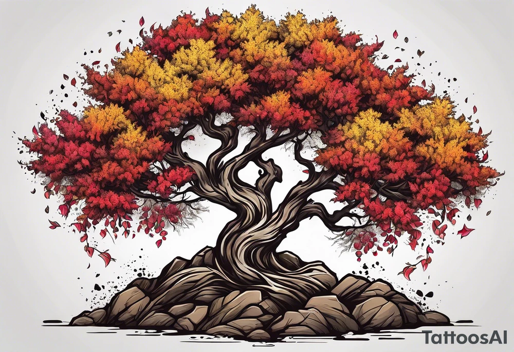 burning bush tattoo idea