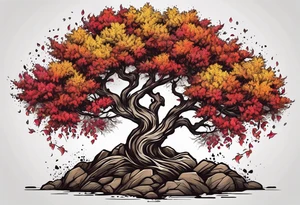 burning bush tattoo idea