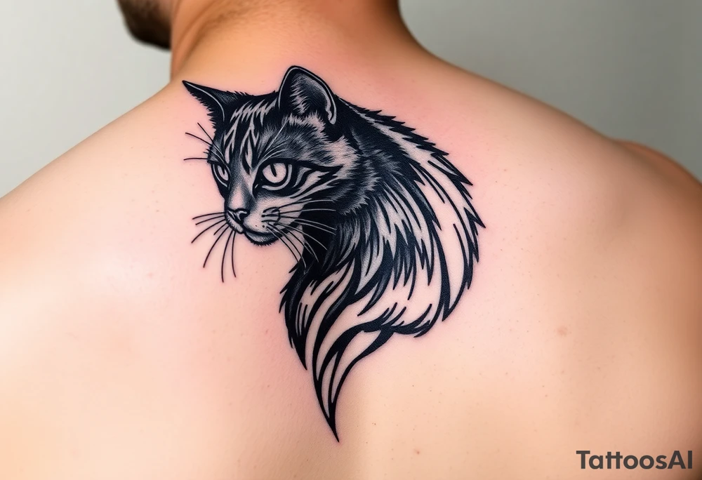 Black Cat tattoo idea