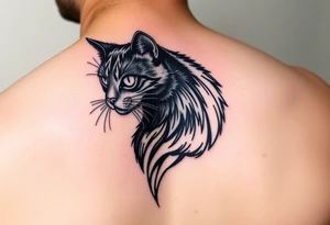 Black Cat tattoo idea