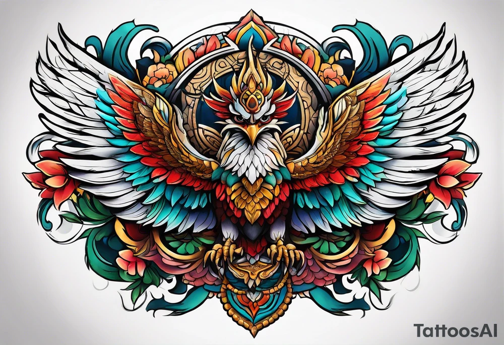 indonesia Garuda tattoo idea