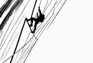 climber at the peak tattoo idea