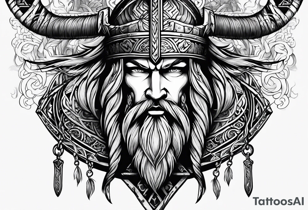 Valhalla viking pride tattoo idea