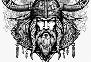 Valhalla viking pride tattoo idea