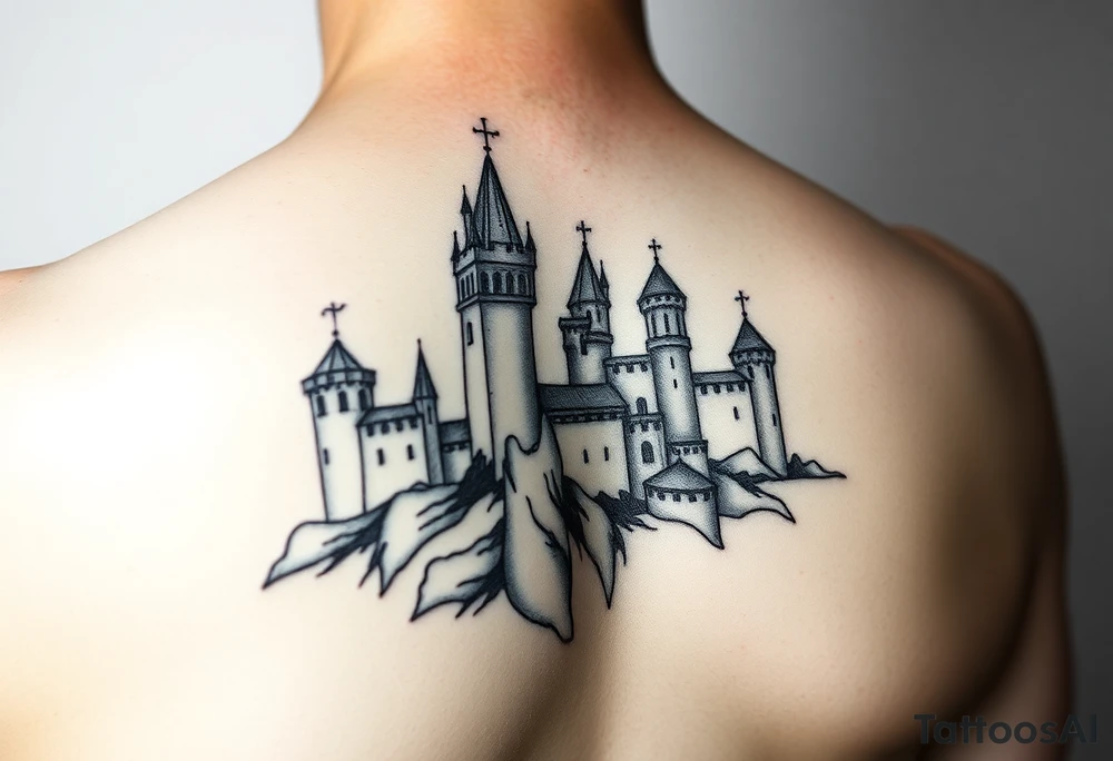 Midevieal castles tattoo idea
