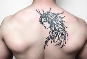 Freya norse goddess beautiful tattoo idea