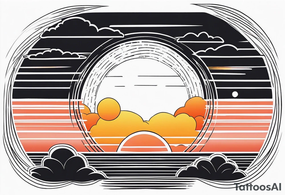 sunrise tattoo idea