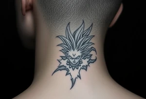 legendary dragonball z scene with energy aura and power effects tattoo idea