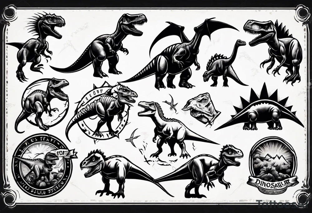 dinosaur tattoo idea