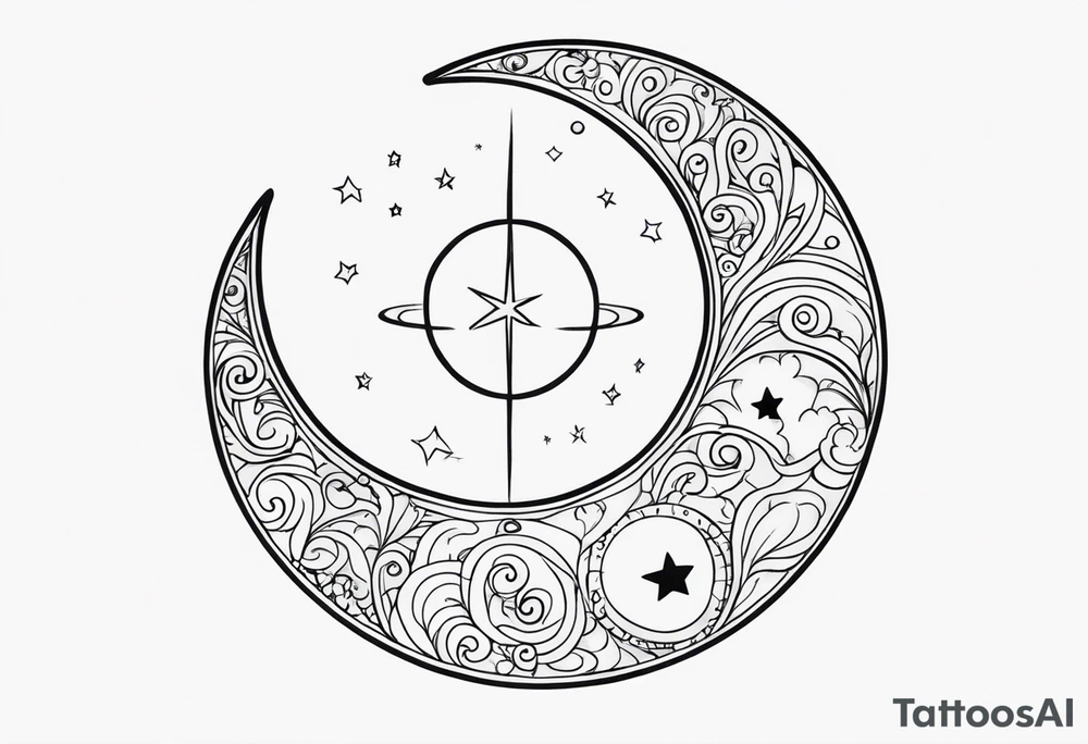 I love you to the moon and back tattoo idea