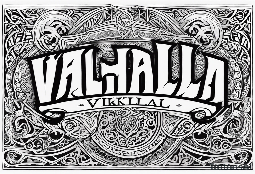 Valhalla viking  gods tattoo idea