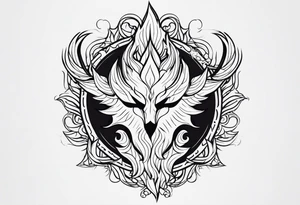 Flames, the symbol of Lucifer ,simple tattoo idea