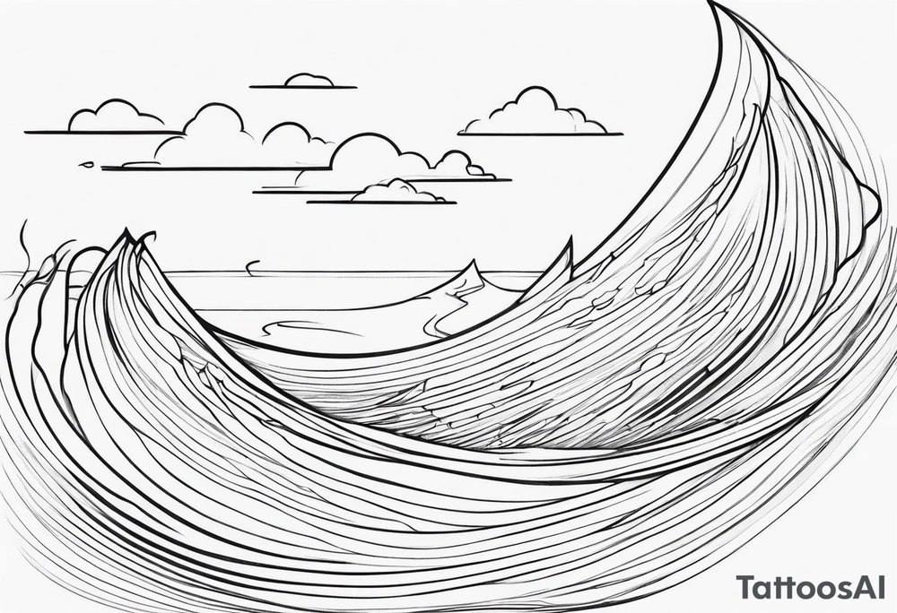 water wrap tattoo idea