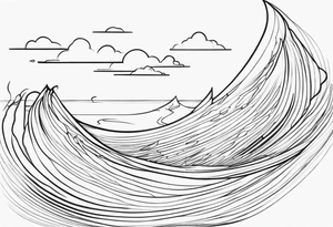 water wrap tattoo idea