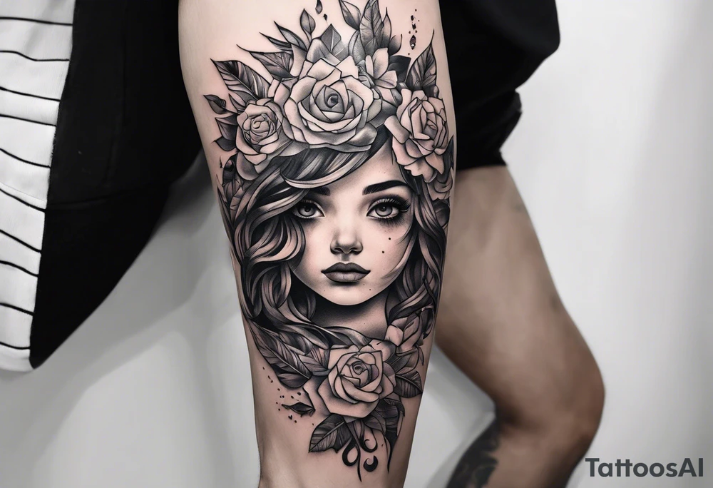 representation of 5 kids tattoo idea