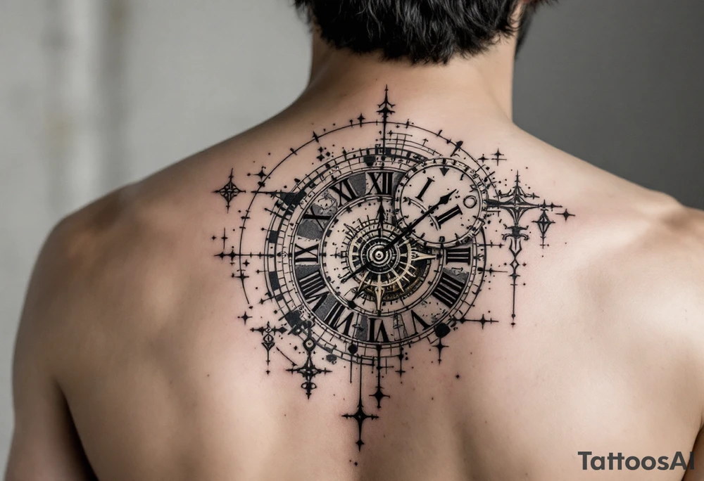 vintage roman numerals within ornate clockwork mechanism tattoo idea vintage roman numerals within ornate clockwork mechanism tattoo idea