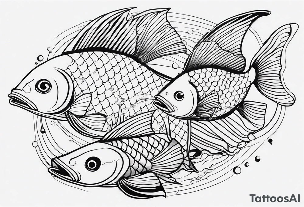 fishes irezumi tattoo idea