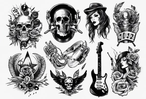 music band tattoo idea