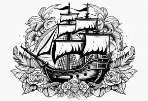 Tatouage pirate des caraïbe tattoo idea