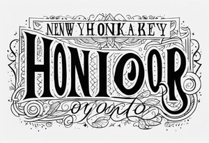 New baby Honor going down arm tattoo idea