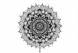 mandala including words pain is temporary and make it taller than it is wide and have it flowing tattoo idea