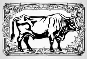 cow wrestling tattoo idea