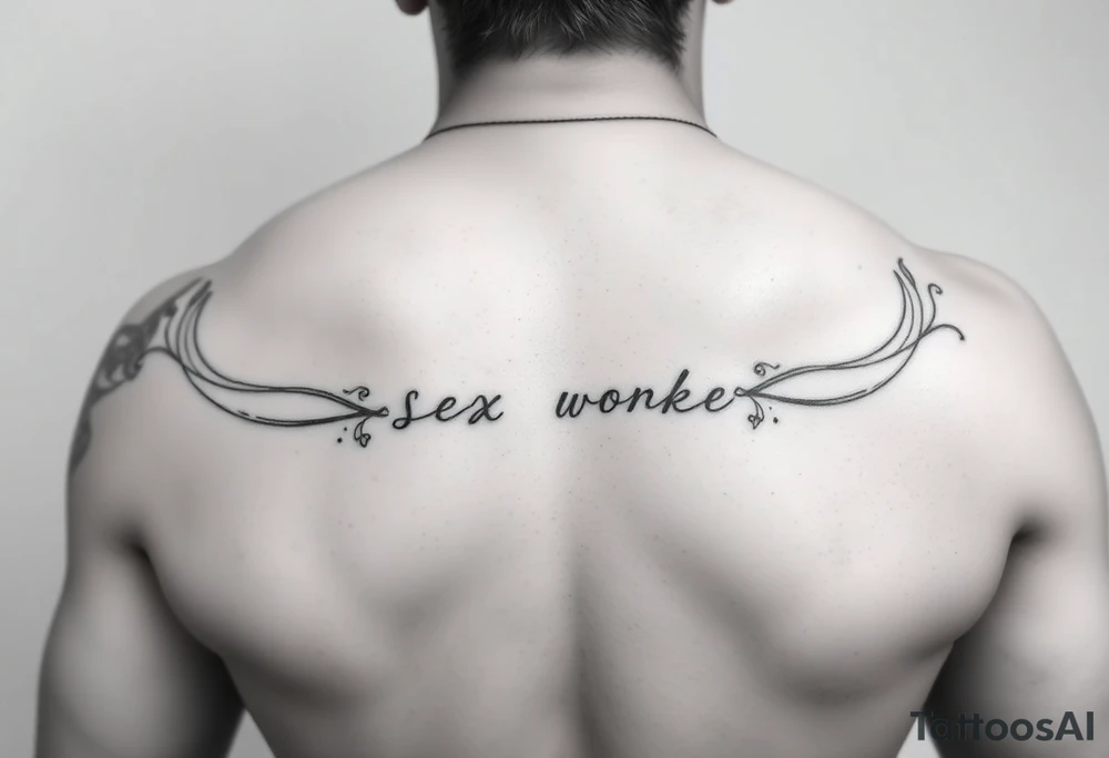 Simple line tattoo for a sex worker to represent and support her profession in a classy reserved way tattoo idea