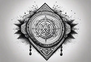 My tears ricochet shield tattoo idea