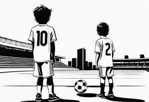 My sons Riccardo and Alessio love football tattoo idea