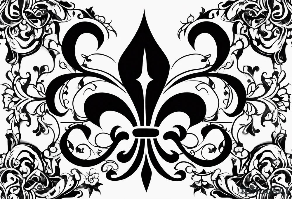 fleur de lis tattoo idea