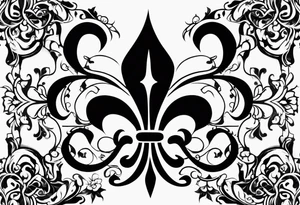 fleur de lis tattoo idea