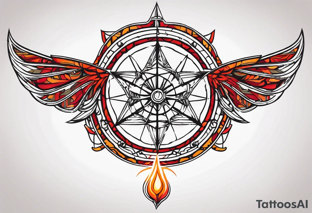 Leuchtturm Spinnennetz Feuer tattoo idea