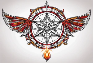 Leuchtturm Spinnennetz Feuer tattoo idea