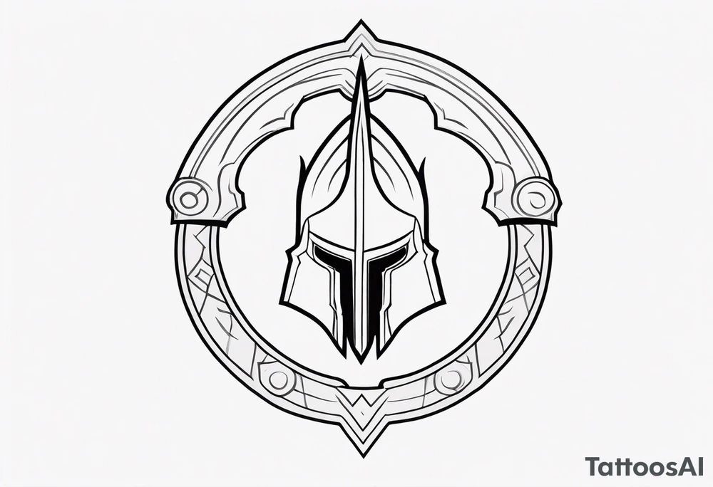 Ancient spartan symbol tattoo tattoo idea
