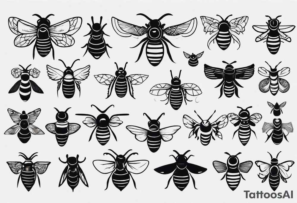 Biene tattoo idea