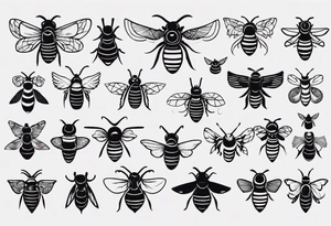 Biene tattoo idea