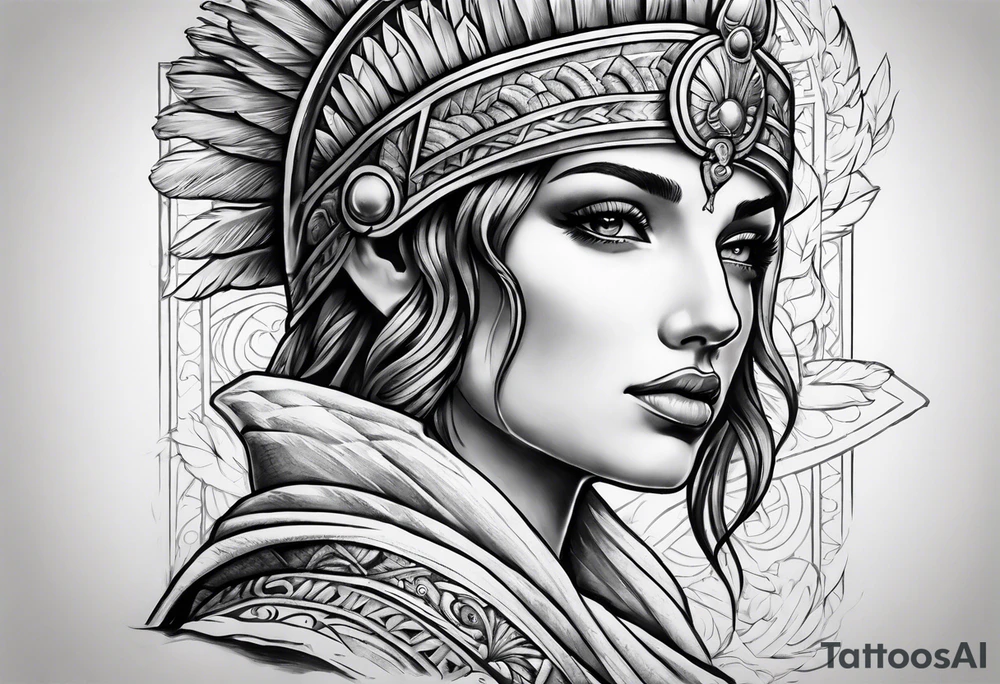 roman inspired half sleeve tattoo idea