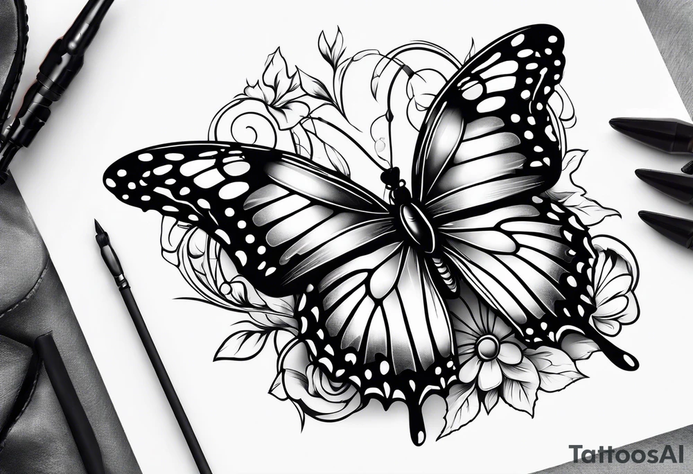Butterflies tattoo idea