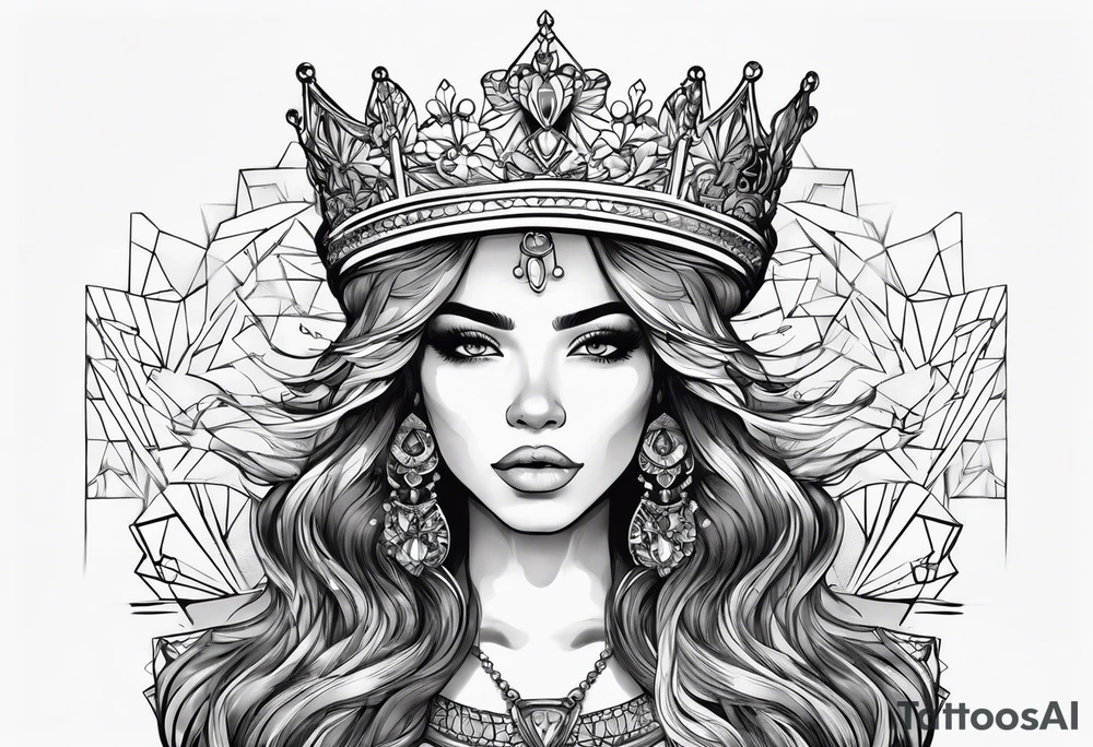 I want you to create me a tattoo with a name Jasmyne with a crown tattoo idea