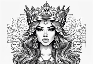 I want you to create me a tattoo with a name Jasmyne with a crown tattoo idea