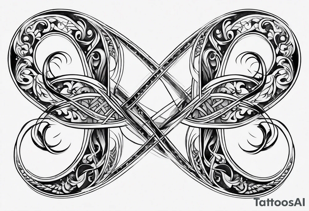 Horizontal, Infinity symbol tattoo idea