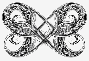 Horizontal, Infinity symbol tattoo idea
