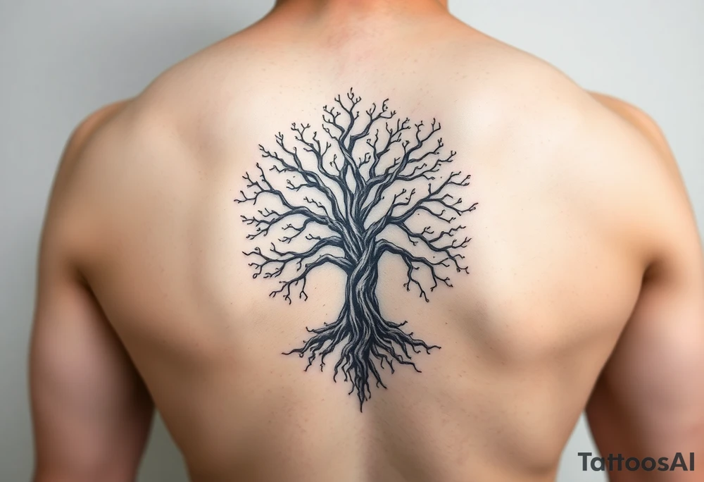 Tree of life old looking but feminine for on my calf tattoo idea