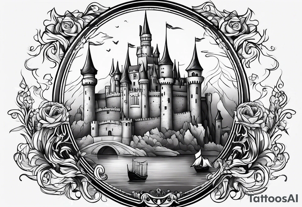 castle tattoo idea