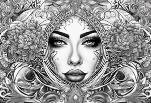 The names michael and mikeyla overlining tattoo idea