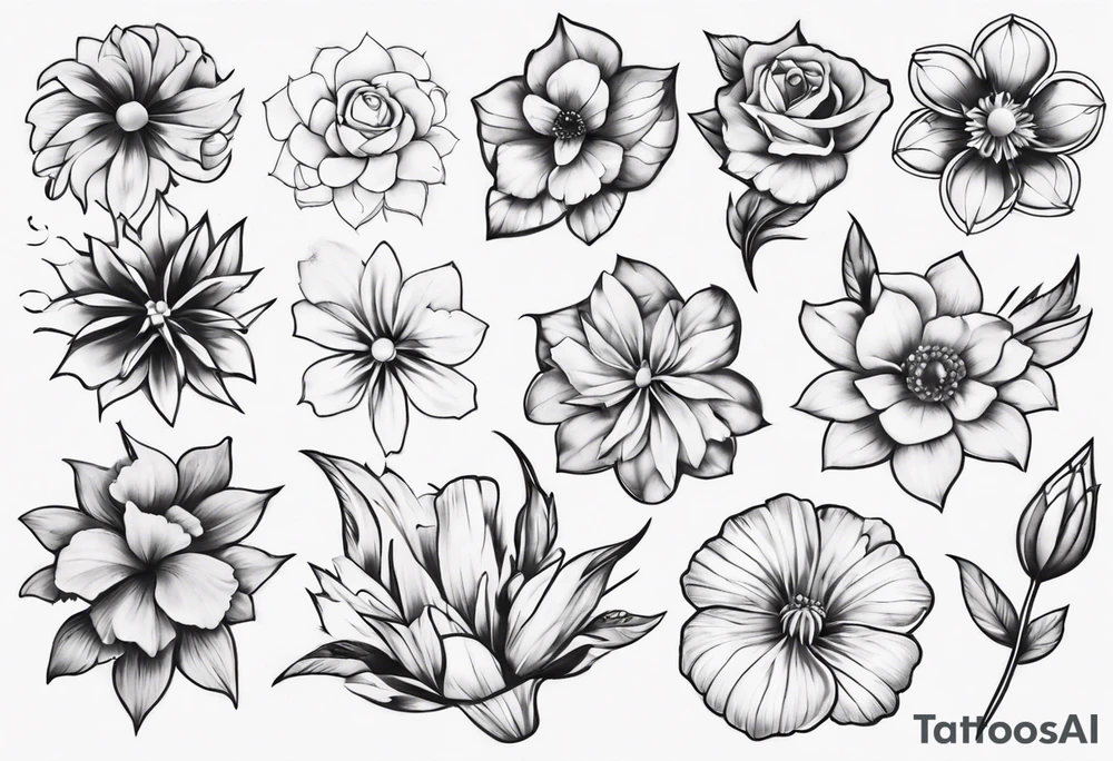 flower tattoo idea