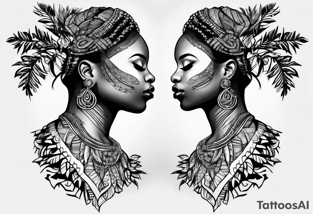 African Flame tree Uganda Tribal tattoo idea