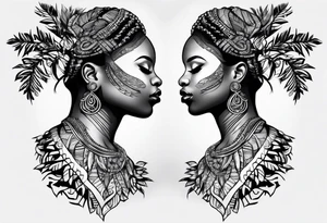 African Flame tree Uganda Tribal tattoo idea