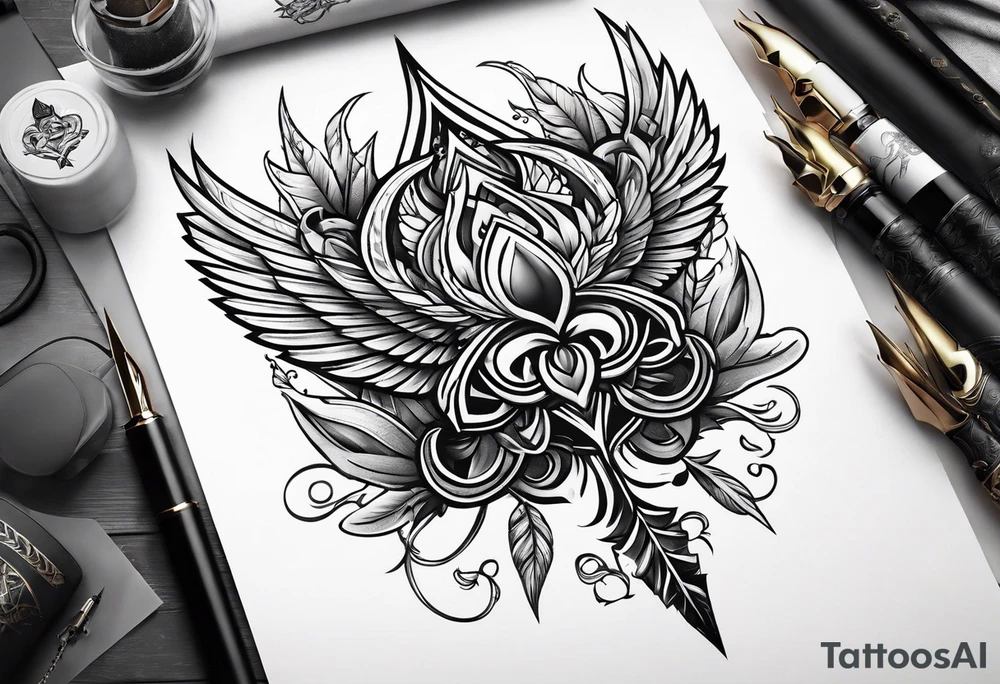 Spear tattoo idea